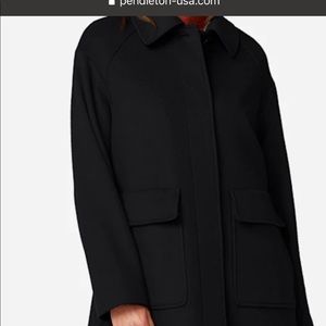 Pendleton black wool coat